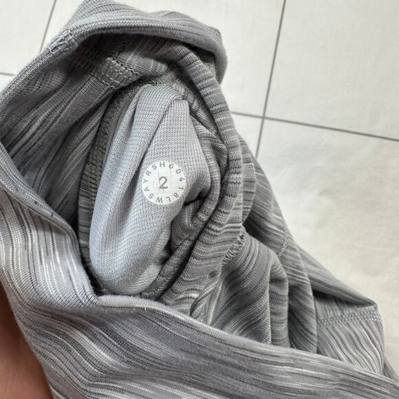 Lululemon Leggings Womens 2 Gray Wunder Under Hi-Rise Ombre Melange Luon 28" Gym - Picture 5 of 11